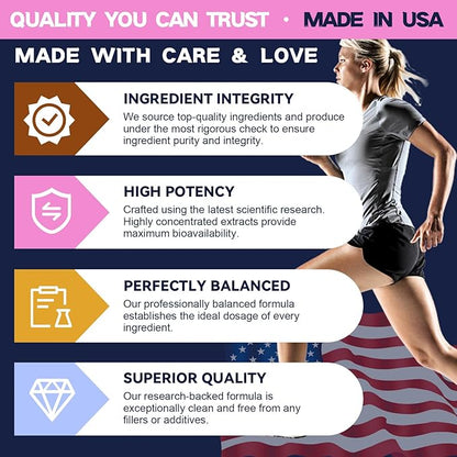 Inositol Supplement for Women with Vitamin D3, Folate, 40:1 Ratio Myo-Inositol 3000mg & D-Chiro Inositol 75mg Complex, (Vitamin B8) Inositol Capsules, 180 Capsules, 60 Servings