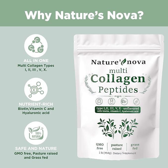 Nature's Nova Multi Collagen Peptides Powder