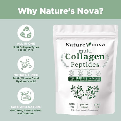 Nature's Nova Multi Collagen Peptides Powder