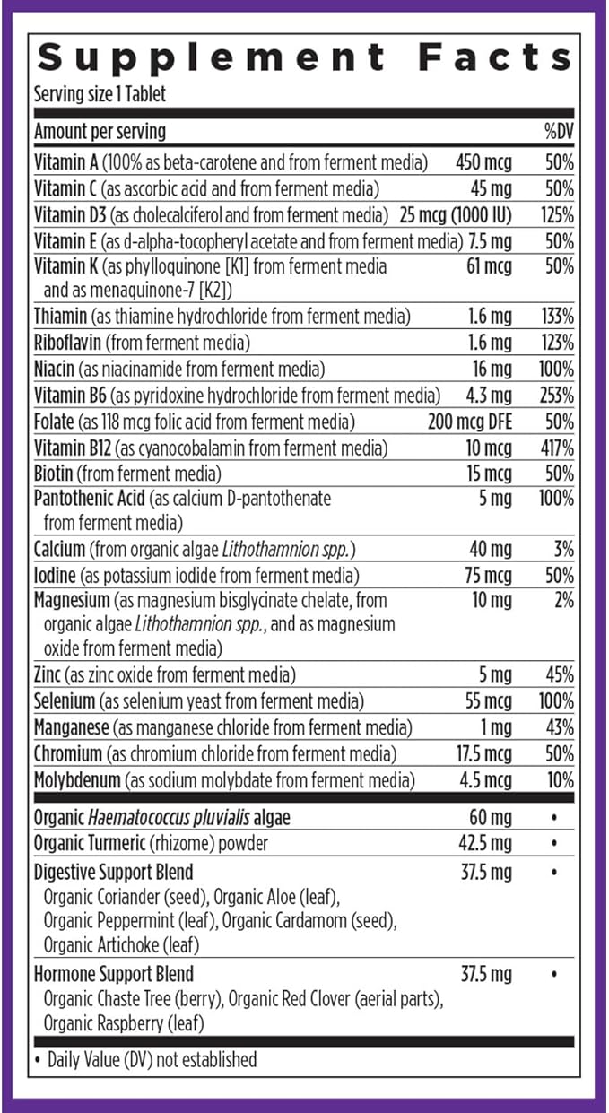 New Chapter Women's Multivitamin 50 plus 20+ Nutrients 55+, Gentle 96 Count