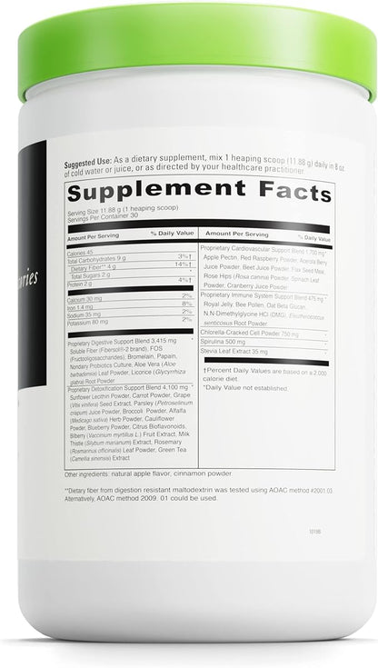 DAVINCI Labs Spectra Greens Detoxifier - Probiotic Supplement Aids Digestive Health Heart Health & Detoxification* - Immune Health Supplement with Digestive Enzymes - 30 Servings (356.25 g)
