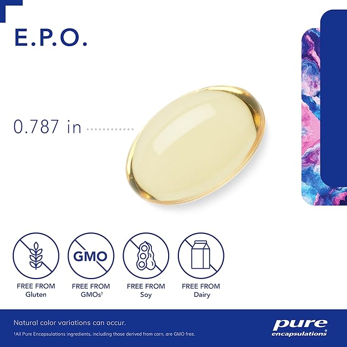 Pure Encapsulations E.P.O. (Evening Primrose Oil) 9% GLA 250 Softgel