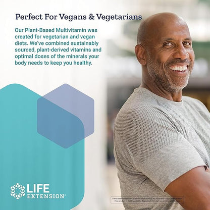 Life Extension Plant-Based Multivitamin – Plant 90 Capsules