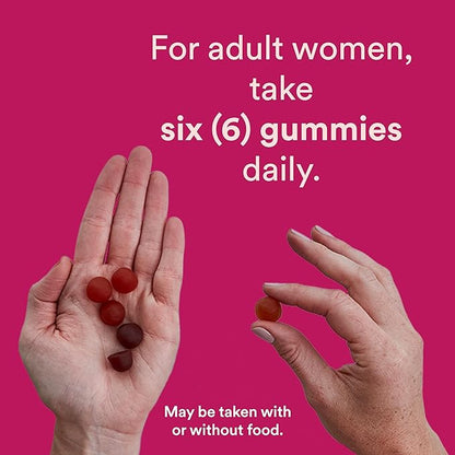 SmartyPants Women's Multivitamin Gummies: Omega 3 CoQ10, Vitamin D3, C, B12, B6, B6, Vitamin 240 Count (40 Day