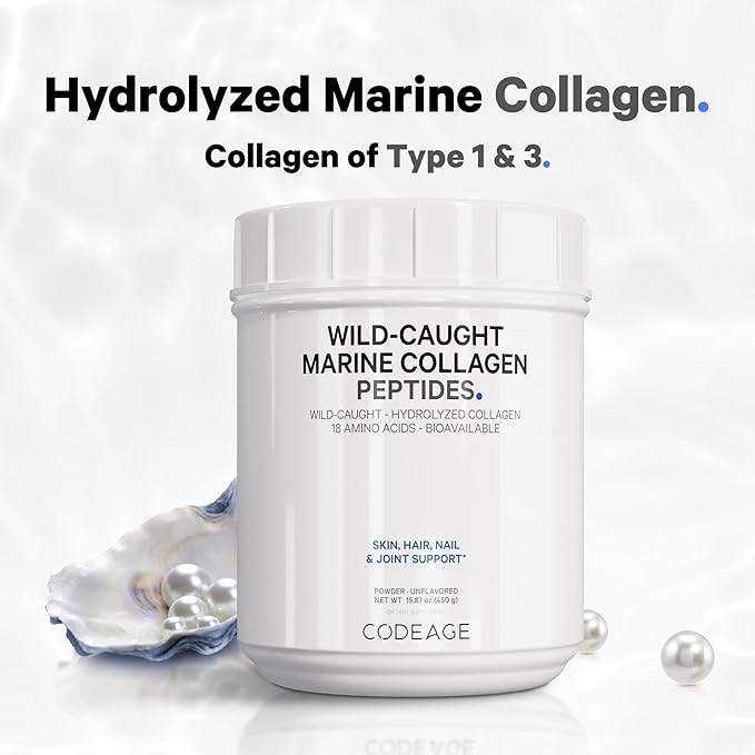 Codeage Marine Collagen Powder 1 & 3 Collagen 15.87 Ounces