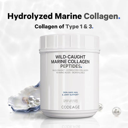 Codeage Marine Collagen Powder 1 & 3 Collagen 15.87 Ounces