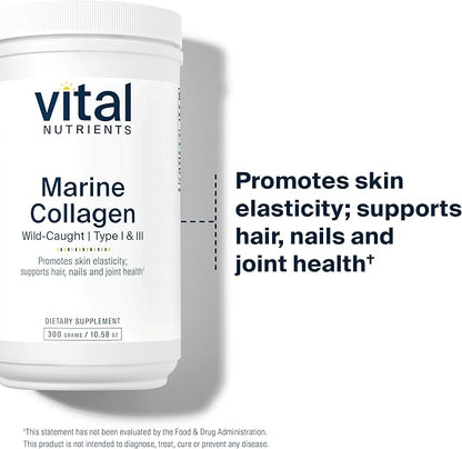 Vital Nutrients Marine Collagen Powder Unflavored 60 Capsules