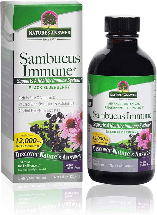 Nature's Answer Sambucus Extract Immune Support, 4-Fluid Ounces