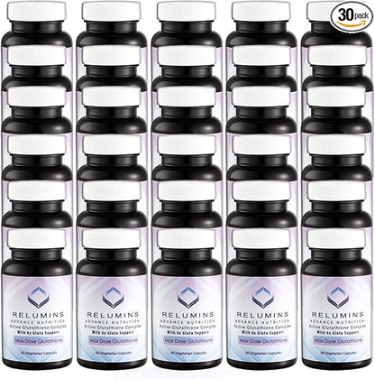 Relumins Advance White Active Glutathione Complex 6X Boosters- 60 Capsules 30 Bottles