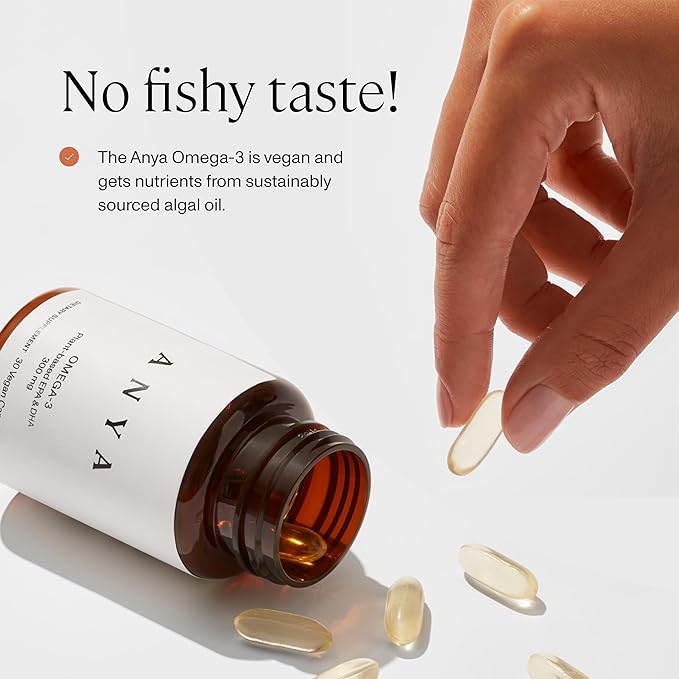 ANYA Omega-3 with 300mg of DHA 100% Vegan,