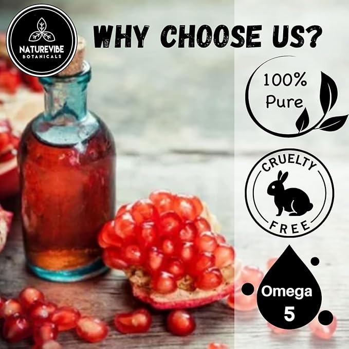 Naturevibe Botanicals Pomegranate Oil 32 Ounces 100% Pure