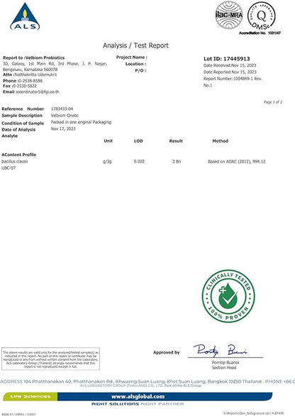 One Bc Probiotic Supplement to Alleviate 6 X 5Ml Mini