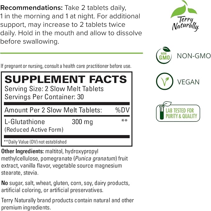 Terry Naturally Clinical Glutathione 60 Slow 3 - 300 mg 90 Total