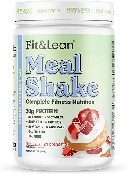 Fit & Lean Meal Shake, Fat 0.8 lbs (365 g),10 g),10 Servings