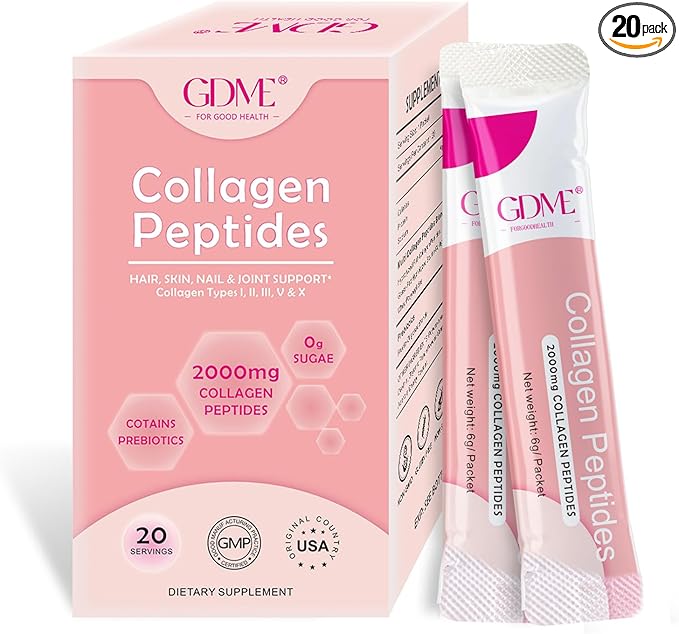 GDME Multi Collagen Peptides Powder 20 Packets