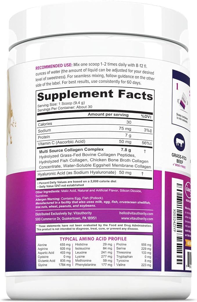 Multi Collagen Peptides Powder for Women