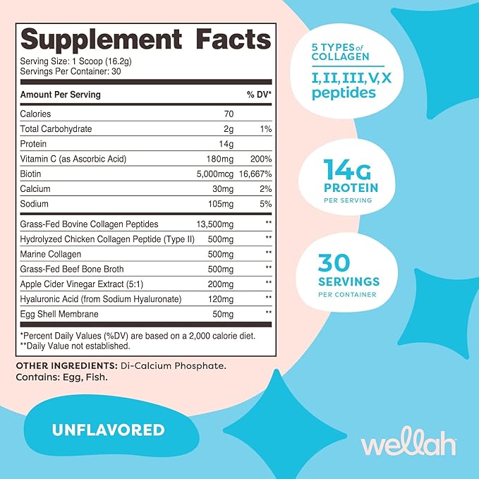 The Afterglow Multi Collagen Protein + (30 Servings,