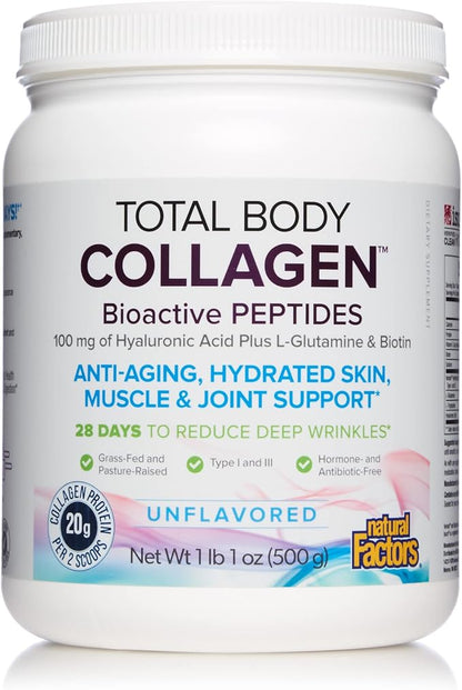 Natural Factors Unflavoured Total Body Collagen 500 GR