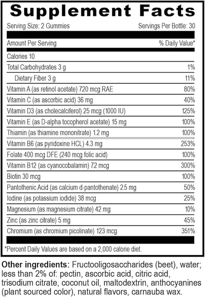 YUM-V'S Multivitamin Zero Gummies by YumVs 60 Count