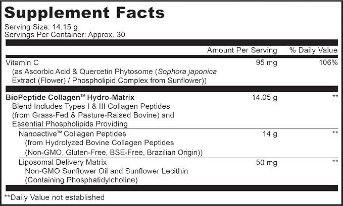Codeage Liposomal Collagen Peptides Powder + 14.97 oz