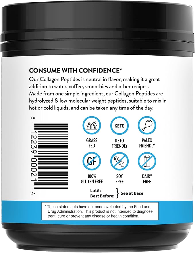 Sandhu's Collagen Peptides Powder|1 lb, 22