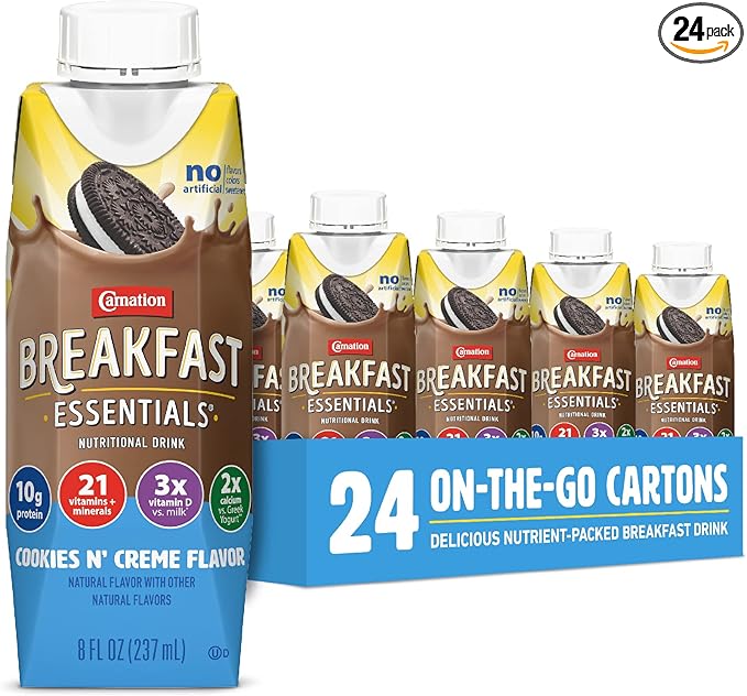 Carnation Breakfast Essentials Complete Nutritional Drink 8 oz 24 Ct