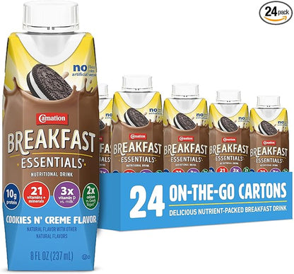 Carnation Breakfast Essentials Complete Nutritional Drink 8 oz 24 Ct