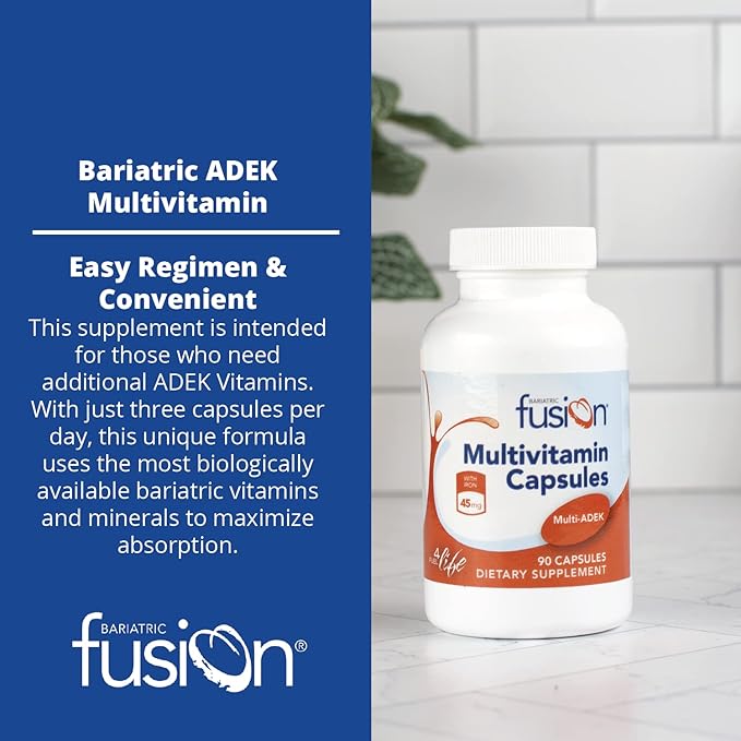 Bariatric Fusion High ADEK Multivitamin with Iron 90 Capsules