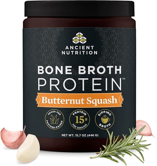 Ancient Nutrition Bone Broth Protein Powder, 15g Protein 15 Servings