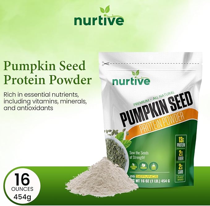 Pumpkin Seed Protein Powder 26 Servings (16 oz 454g)