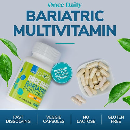 Bariatric Choice Once Daily Bariatric Multivitamin 45 mg (30ct)