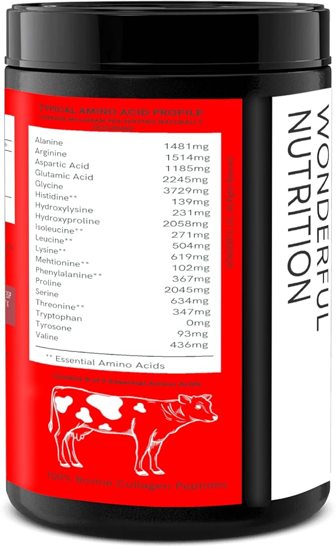 Collagen Peptides Powder, Unflavored Hydrolyzed Collagen 20Oz.