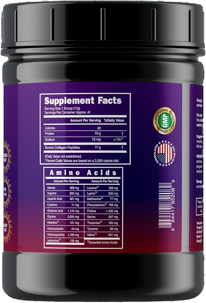 Simply Collagen® Hydrolyzed Collagen Peptides 41 Servings