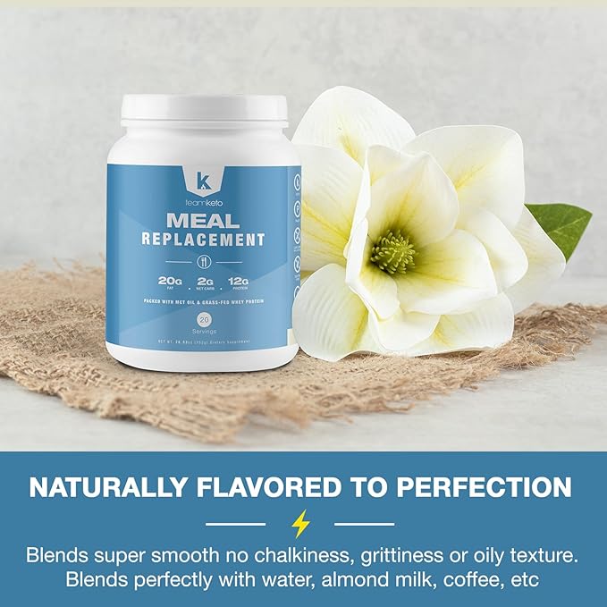 Meal Replacement Powder Gluten Free Contains 100% natural 742g-Vanilla