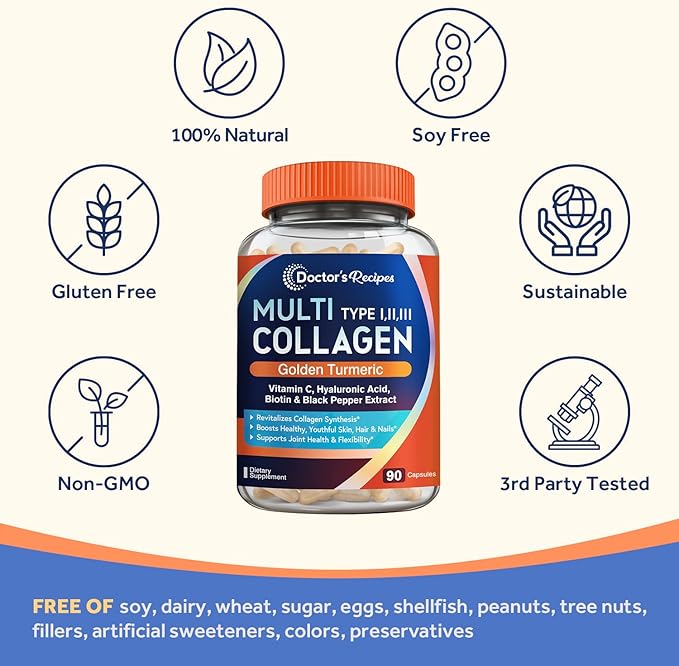 Doctor's Recipes Multi Collagen Complex 90 Caps
