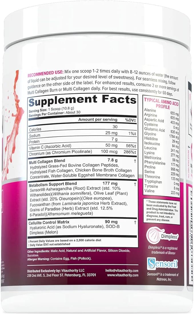 Multi Collagen Burn: Multi-Type Hydrolyzed Collagen
