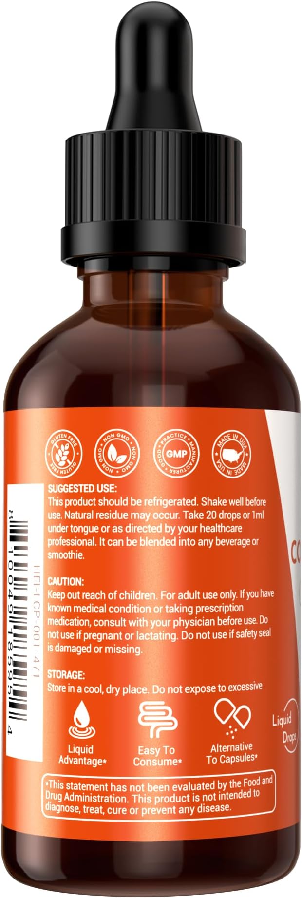 Liquid Collagen for Women, Collagen Peptides 4-in-1 for 25000 MCG 2 fl