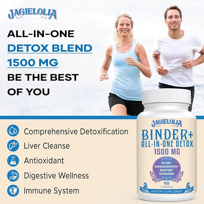All-In-One Detox Binder Supplement 1500 MG 540 Vegan