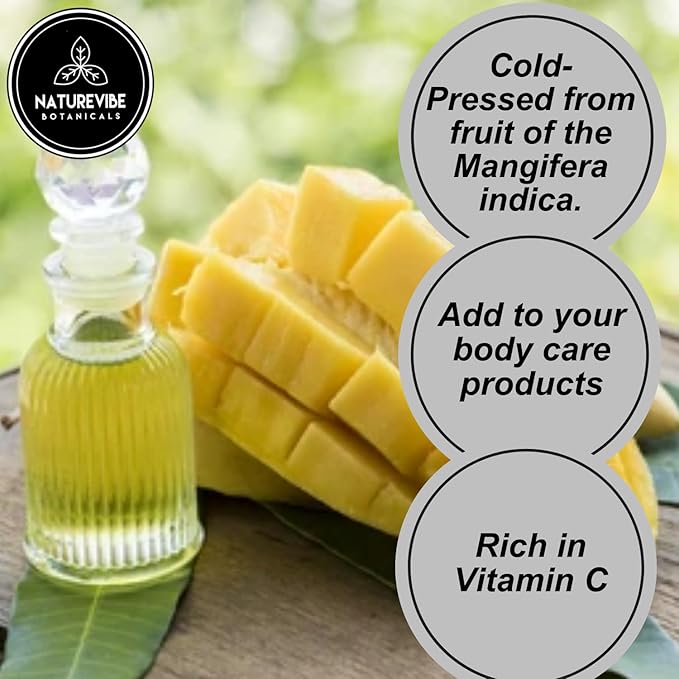 Naturevibe Botanicals Mango Oil 32 Ounces 100% Pure
