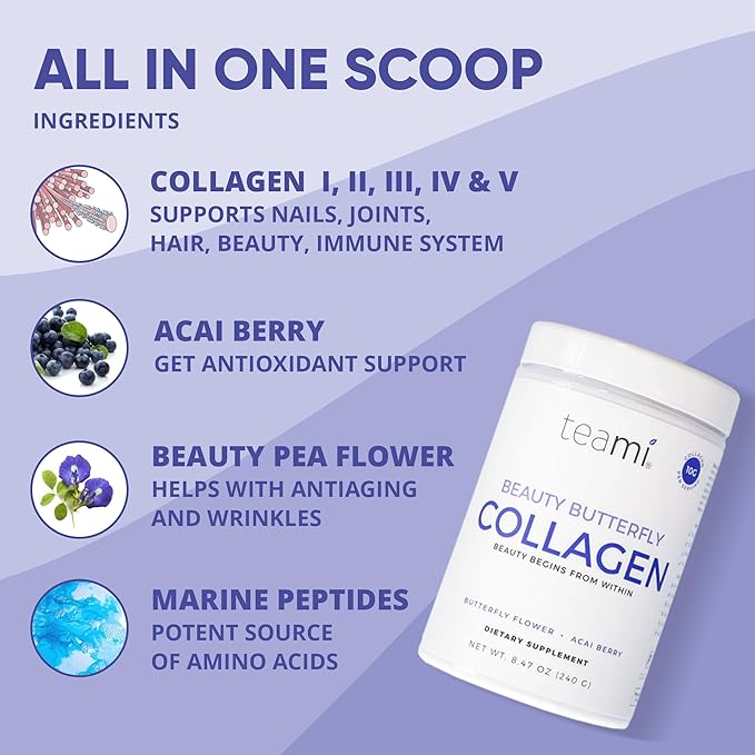 Teami Marine Collagen Powder for Women 10g per