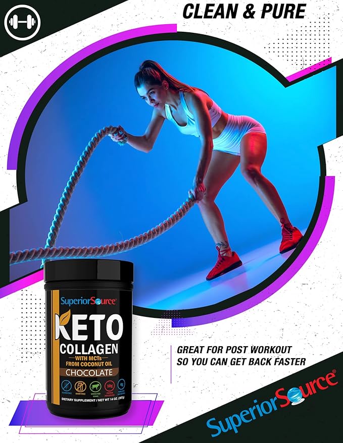 Superior Source Keto Collagen Protein Powder (14 oz), 23 (17 (17 g)