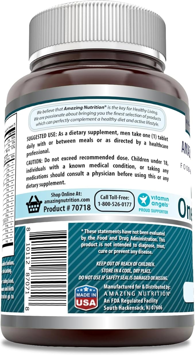 Amazing Formulas Men's Multivitamin 75 Tablets 25 Million