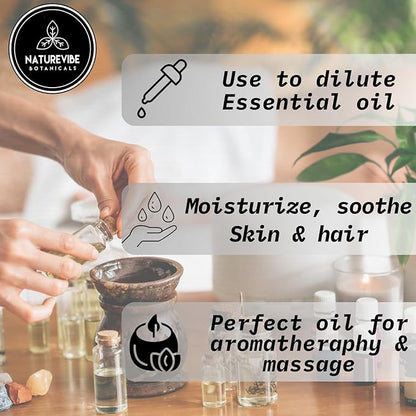 Naturevibe Botanicals Jamaican Black Castor Oil 32 Ounces 100% Pure