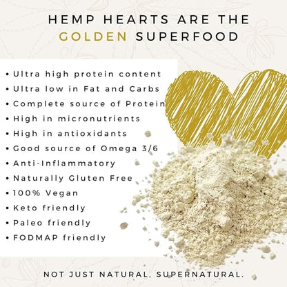 Performance Organic Hemp Heart Protein Powder, 2Ibs