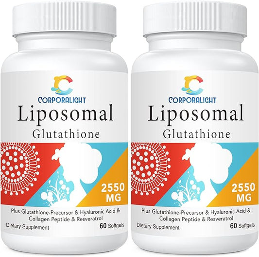 2550mg Liposomal Glutathione Softgel, High Absorption 120 Softgels