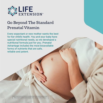 Life Extension Prenatal Advantage Supplement – -120 Softgels