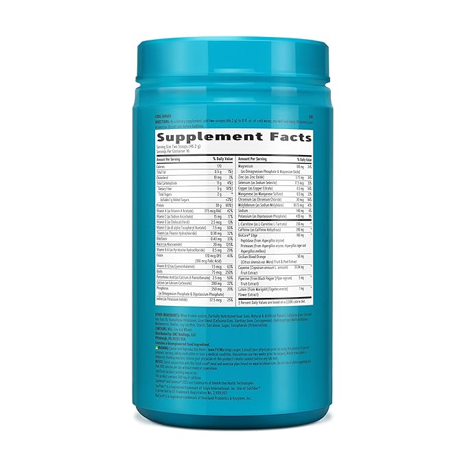 GNC Total Lean Shake Burn Protein Powder | Hunger Satisfying, Proven to Burn 3X More Calories | Vanilla | 16 Servings