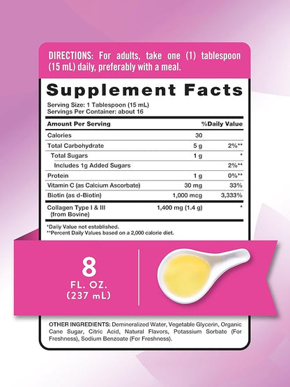 Nature's Truth Liquid Collagen 8 oz