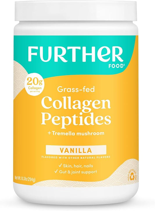 Further Food Vanilla Collagen Peptides Powder, 1 & 3 Protein, 10.37 oz