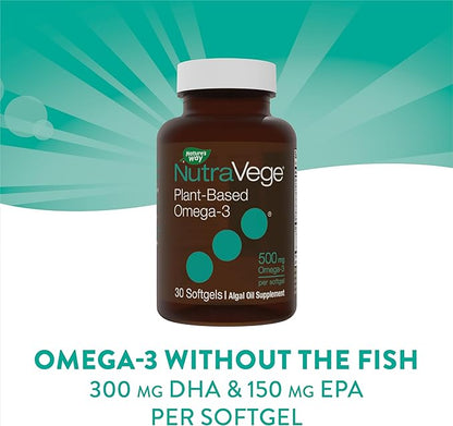 Nature's Way NutraVege Plant Based Omega-3, 30 Vegan